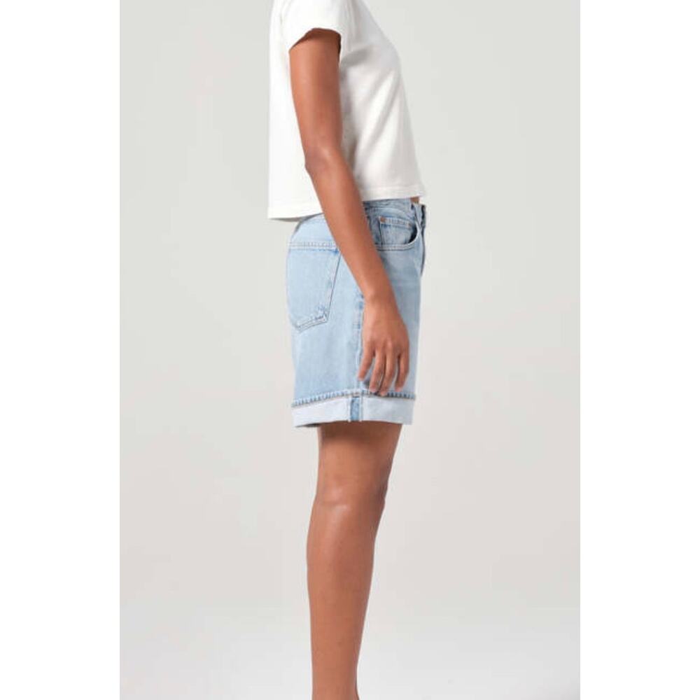 Agolde Cuffed Denim Shorts in Tension Organic Cotton Size 31 - Picture 3 of 9